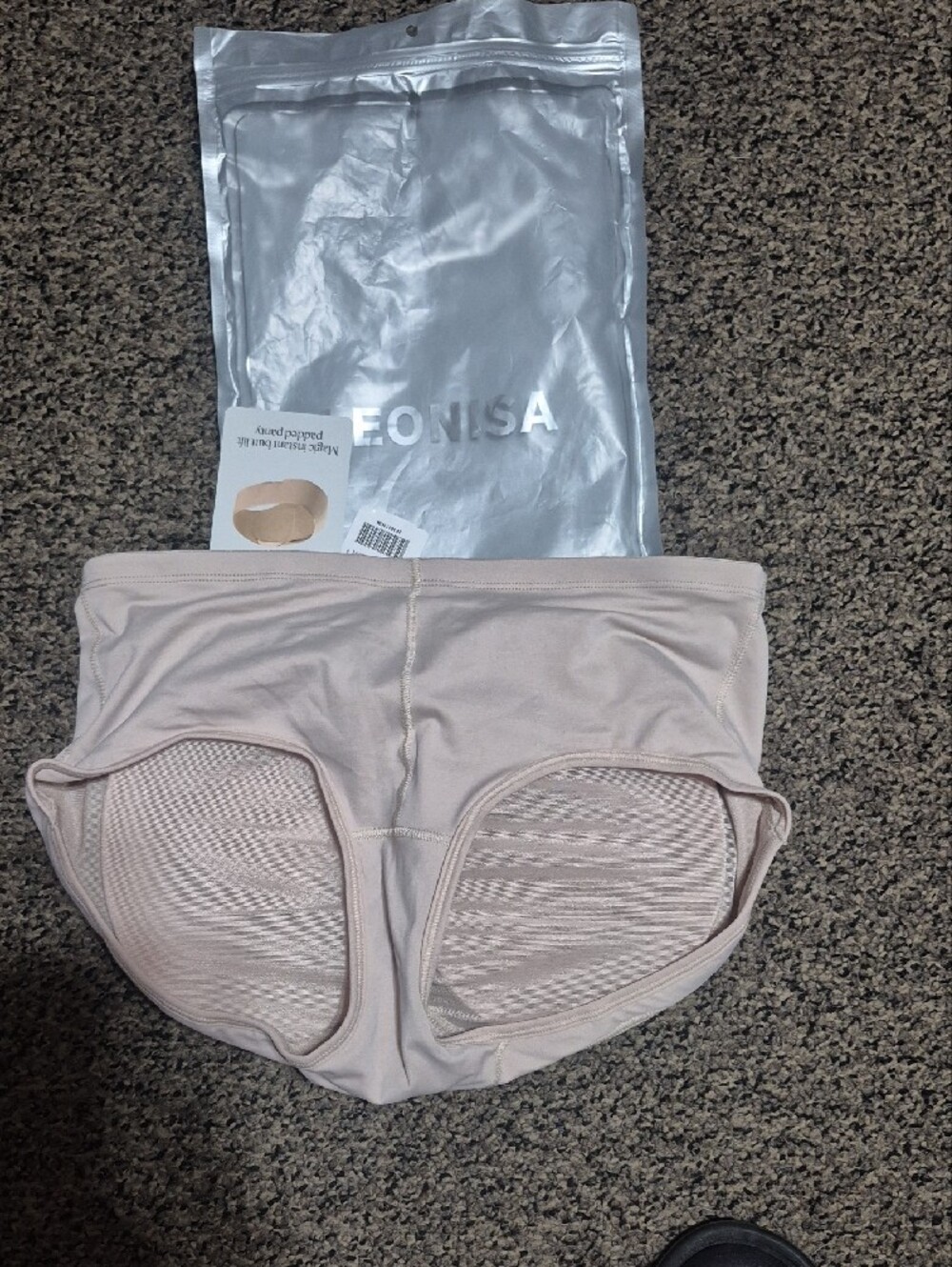Leonisa Butt Padded Seamless Hipster Panty - Nude - Picture 3 of 4
